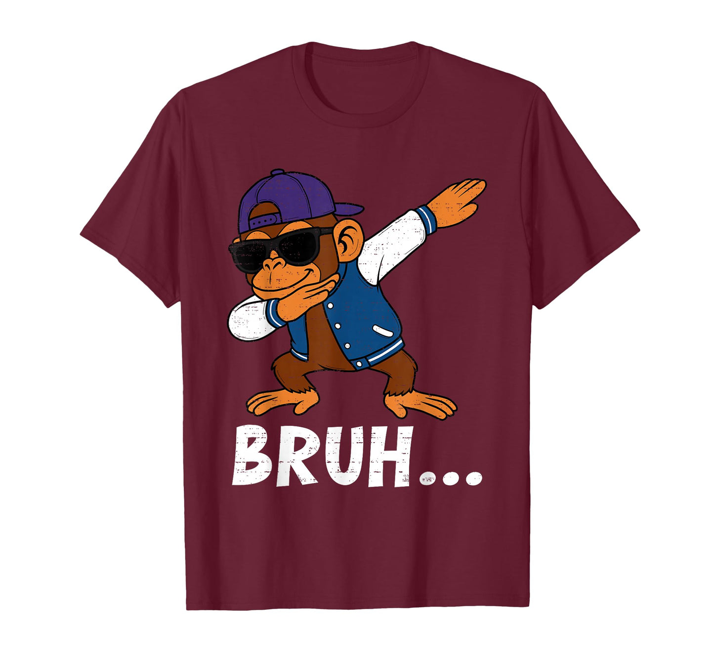 Funny Dabbing Monkey Bruh Bro Dab Meme Humor Men Teens Boys T-Shirt