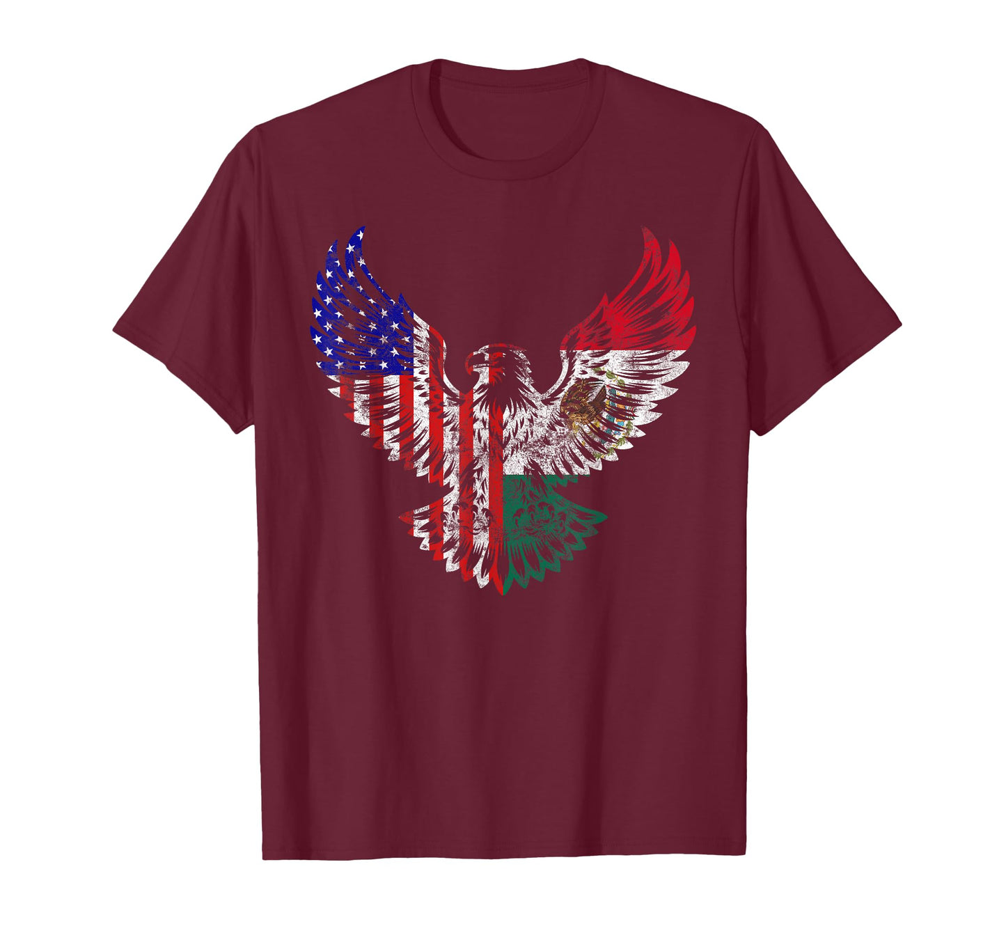 American Mexican Heritage America Mexico Flag Eagle T-Shirt