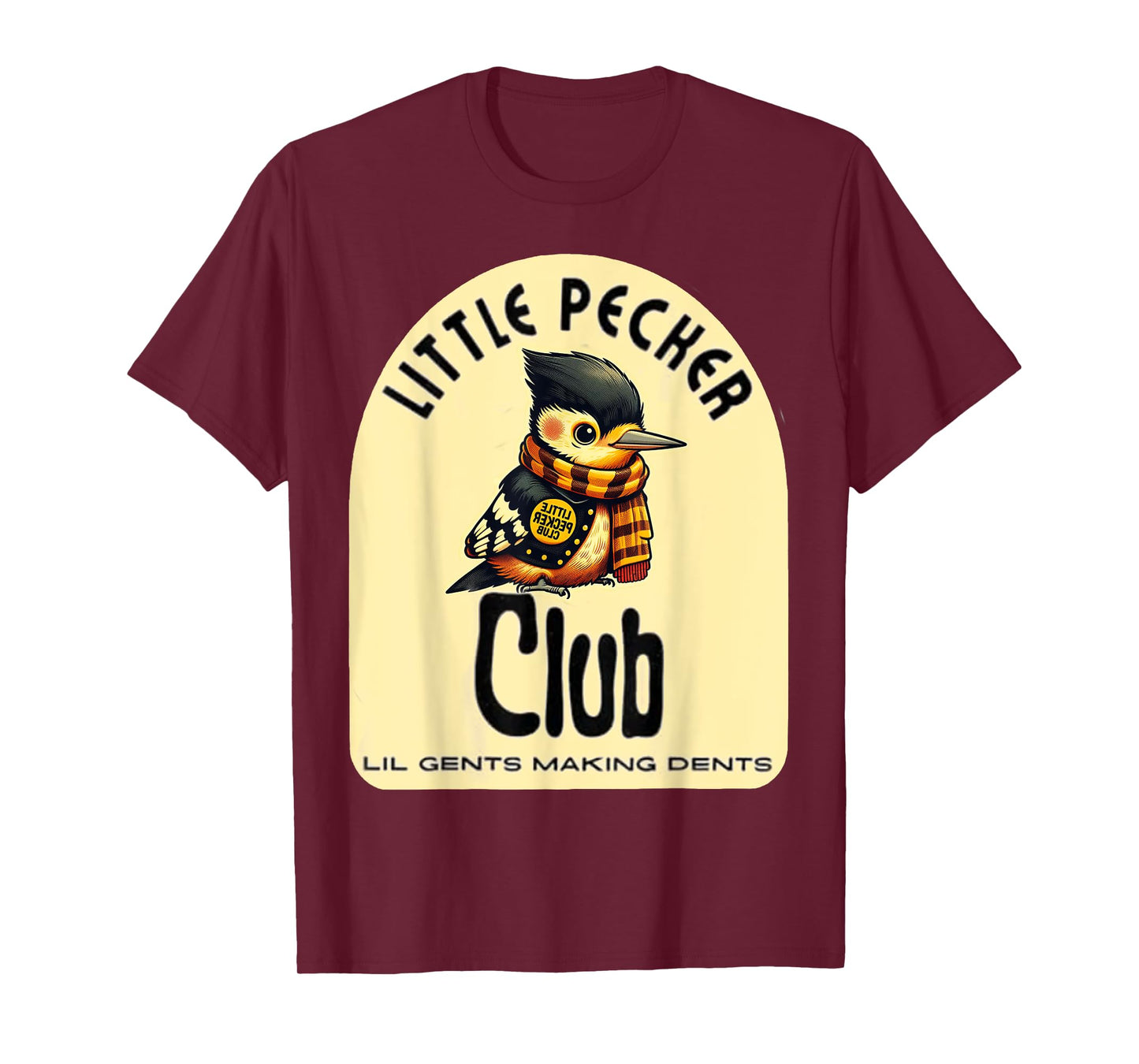 Little Pecker Club Hilarious Woodpecker Meme T-Shirt