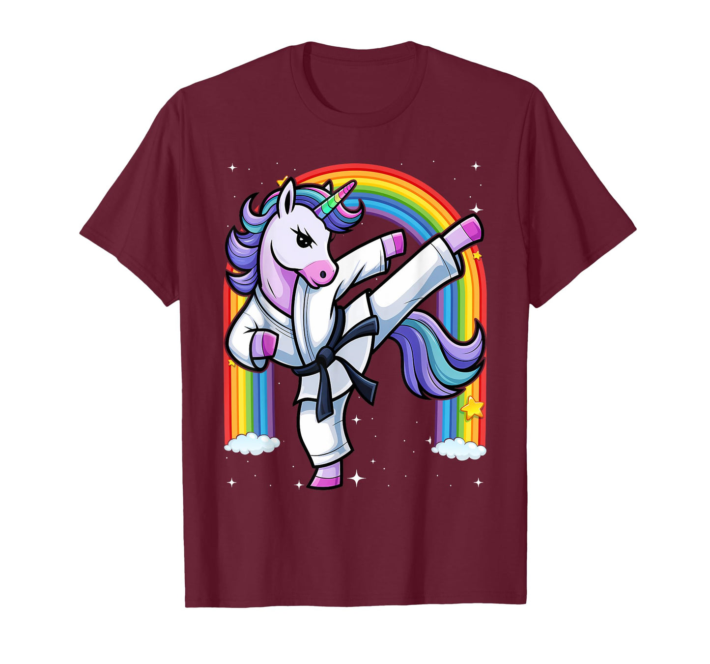 Funny Unicorn Karate Girl I Taekwondo Martial Arts T-Shirt