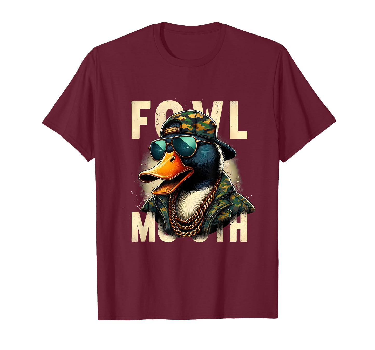Hunter Fowl Mouth Duck Hunting Goose Hunt Funny Duck T-Shirt