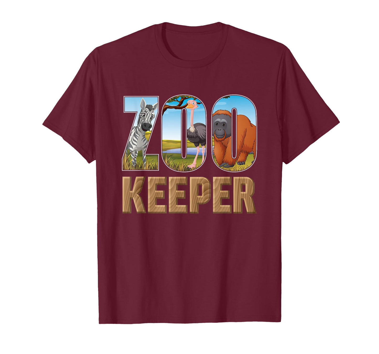 Zookeeper Costume African Savanna Zoo Keeper Animals Lover T-Shirt