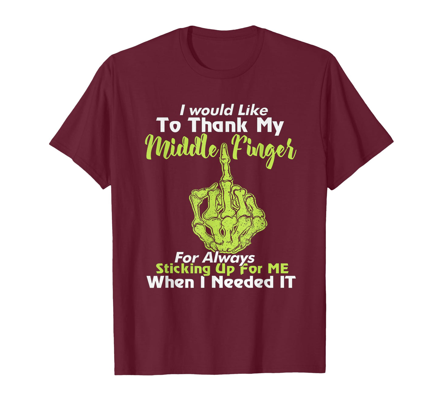 I Would Like To Thank My Middle Finger T-Shirt For Women T-Shirt