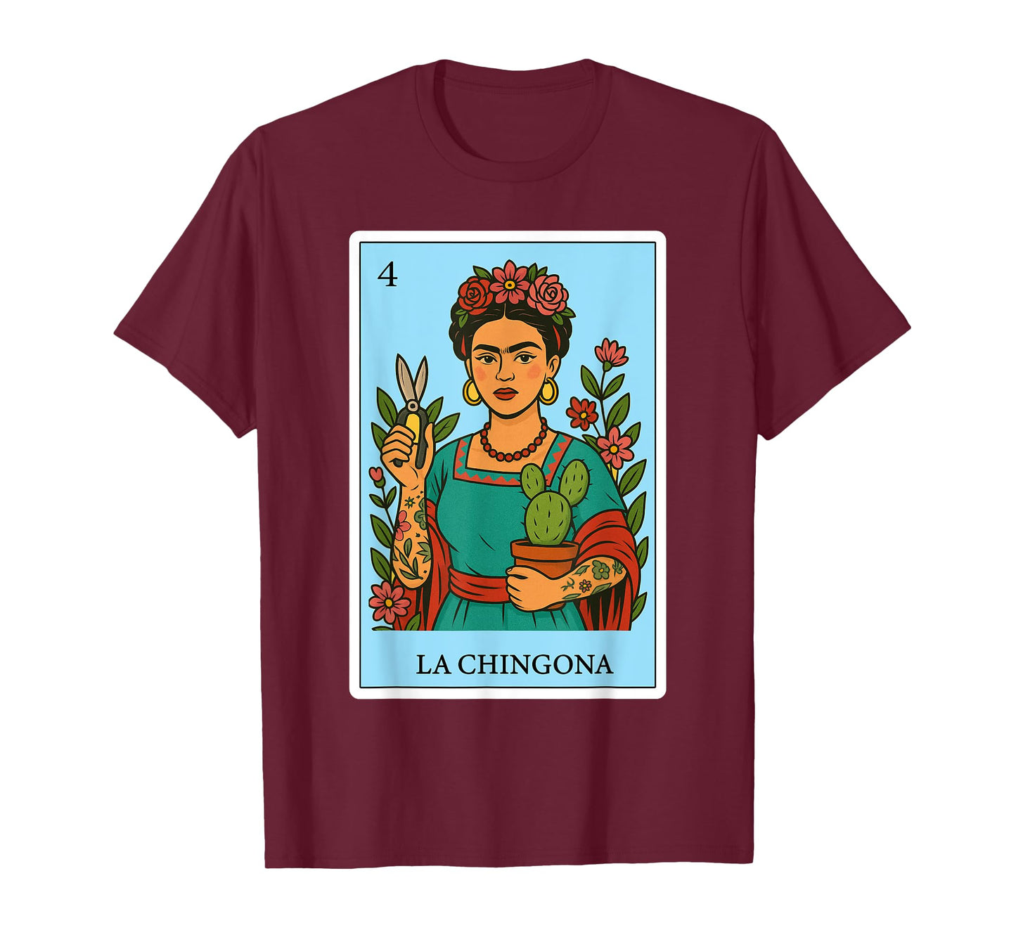 La Chingona Jardinera Spanish-Mexican Bingo Gifts for Women T-Shirt