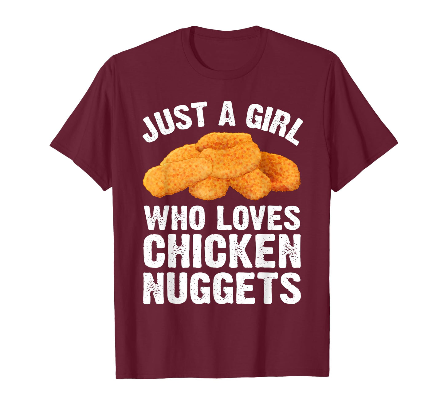 Funny Chicken Nugget Design For Girls Women Nuggets Lovers T-Shirt