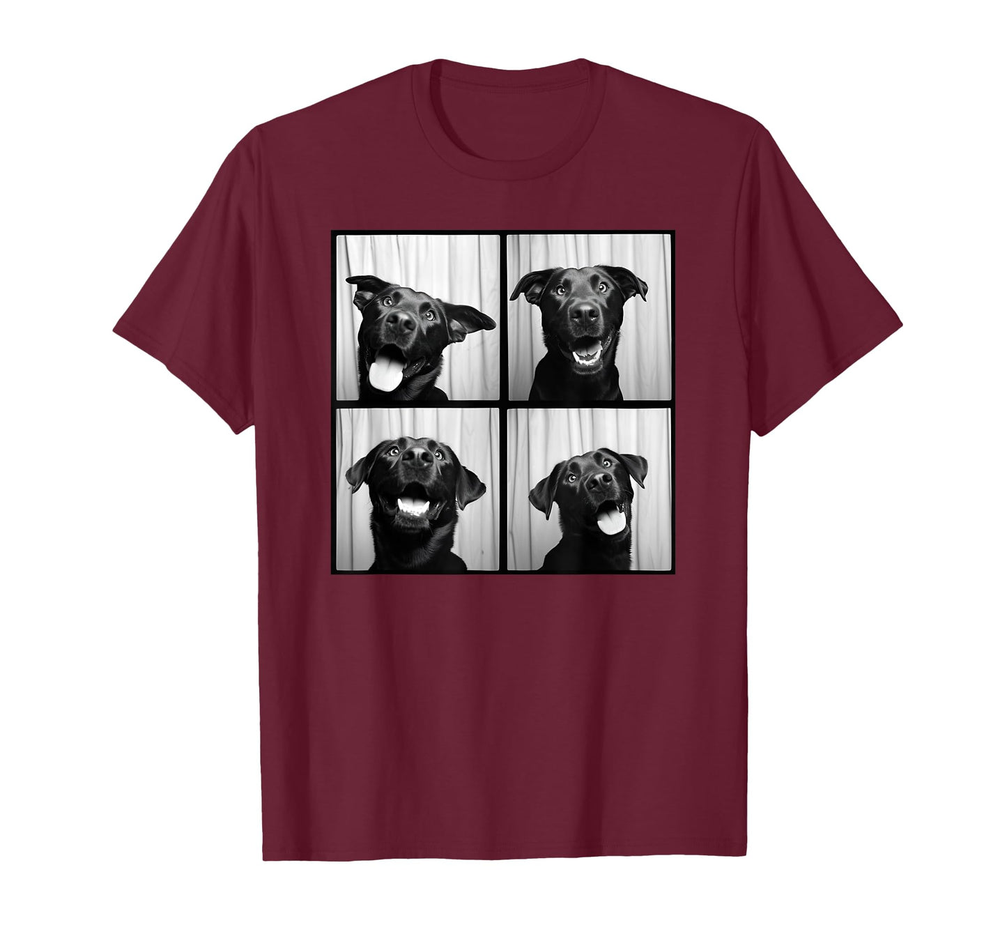 Black Labrador Pet Portrait Photobooth Labrador Dog Lover T-Shirt