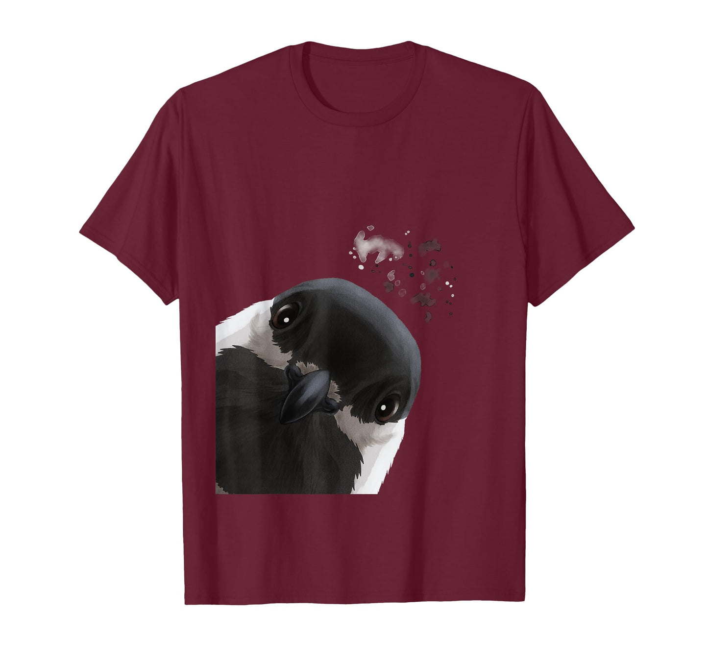 Funny Curious Chickadee Bird T-Shirt