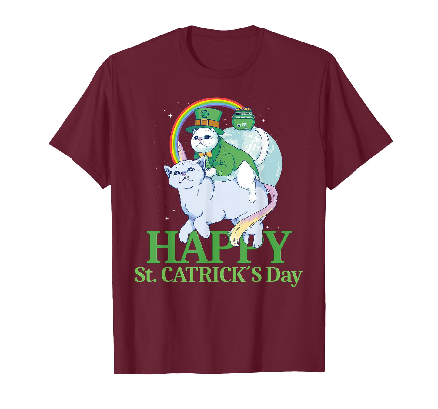Funny Irish Unicorn Gift Cat St. Patricks Day T-Shirt