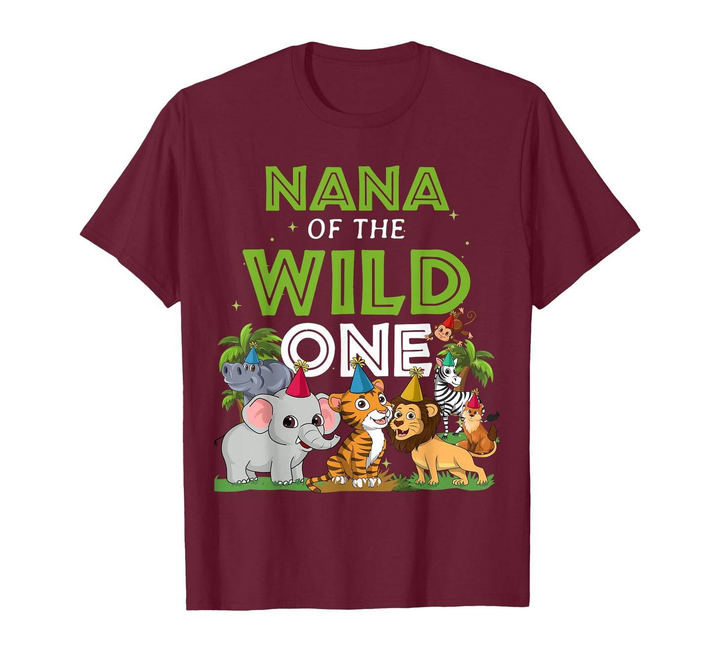 Nana of the Wild One Zoo Birthday Safari Jungle Animal T-Shirt