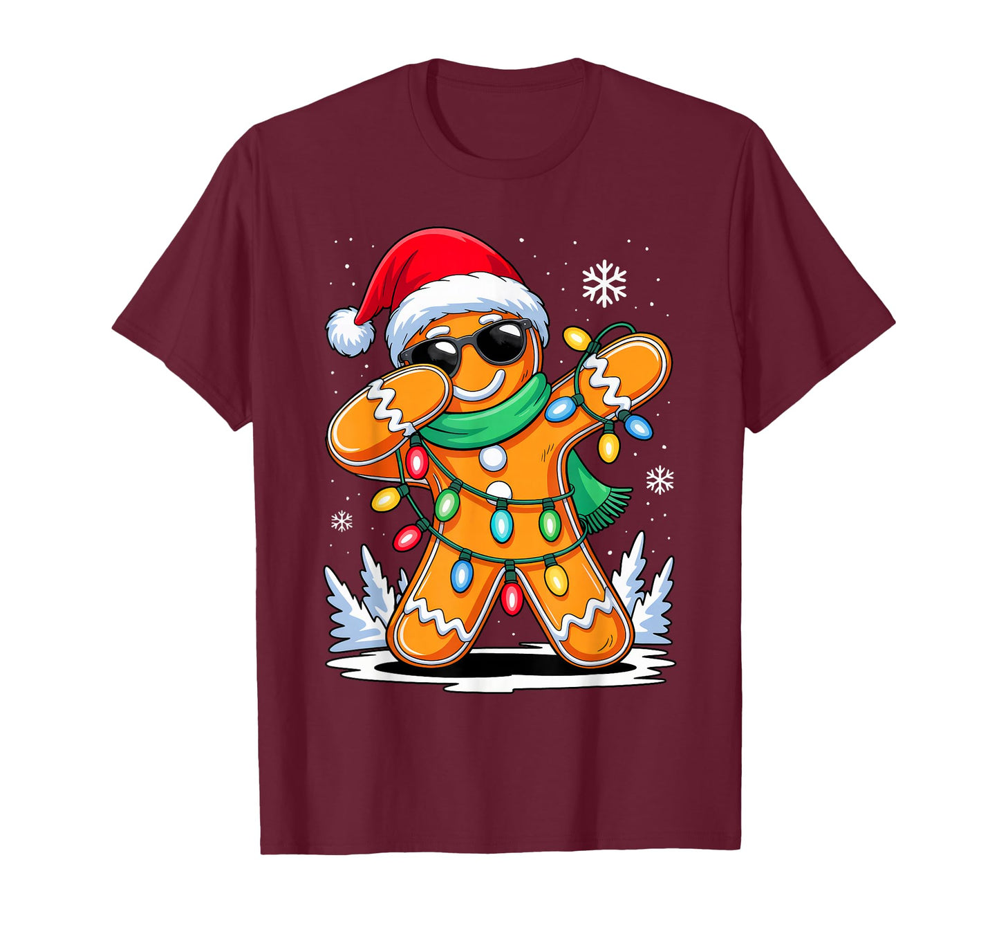 Dabbing Gingerbread Christmas Boys Girls Kids Funny Xmas Dab T-Shirt