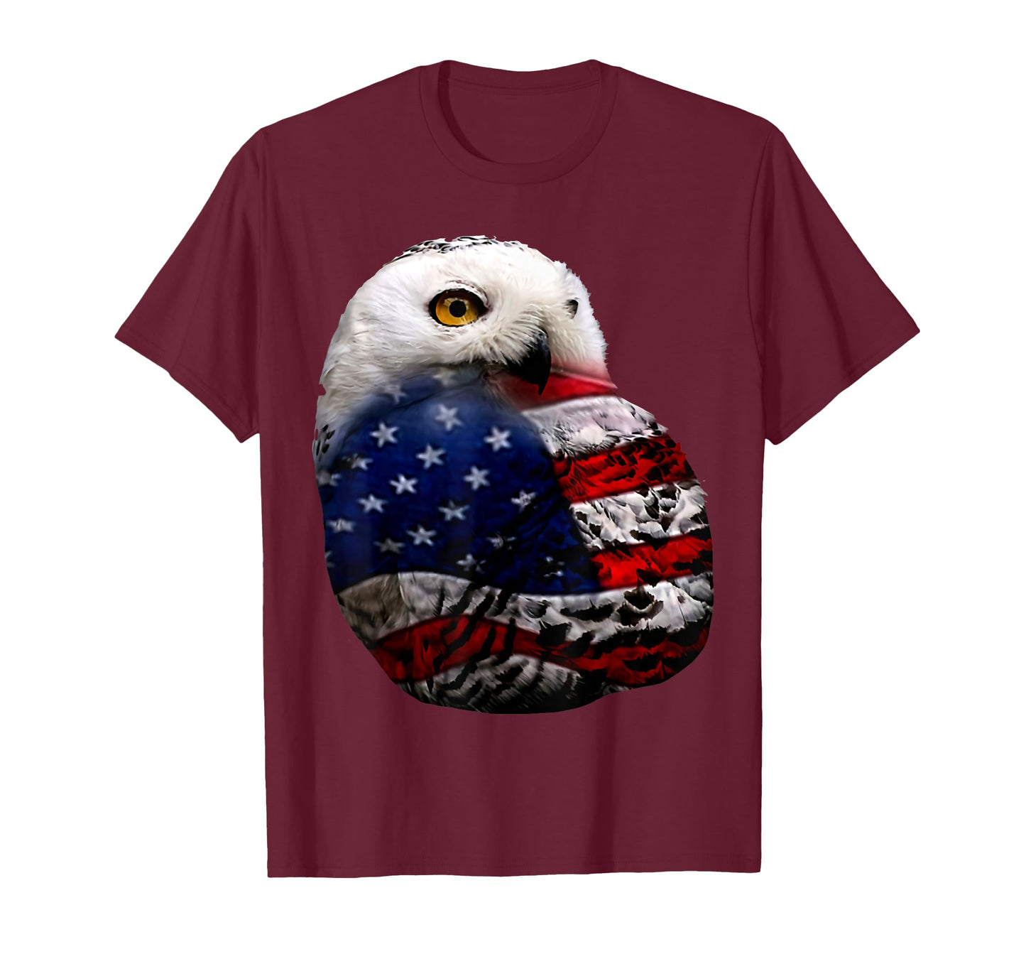Owl flag outfit owl lovers bird lovers 4th of July T-Shirt