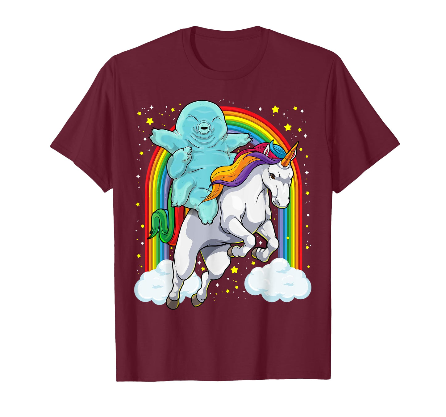 Tardigrade Riding Unicorn Funny Magical Tardigrade Unicorn T-Shirt