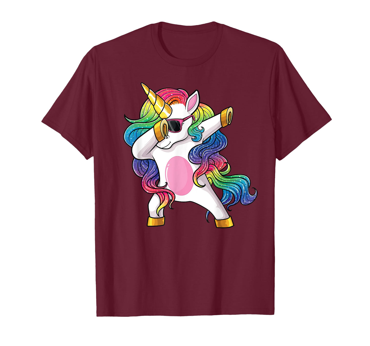 Dabbing Unicorn Shirt Kids Girls Boys Toddlers Dab Unicorn T-Shirt