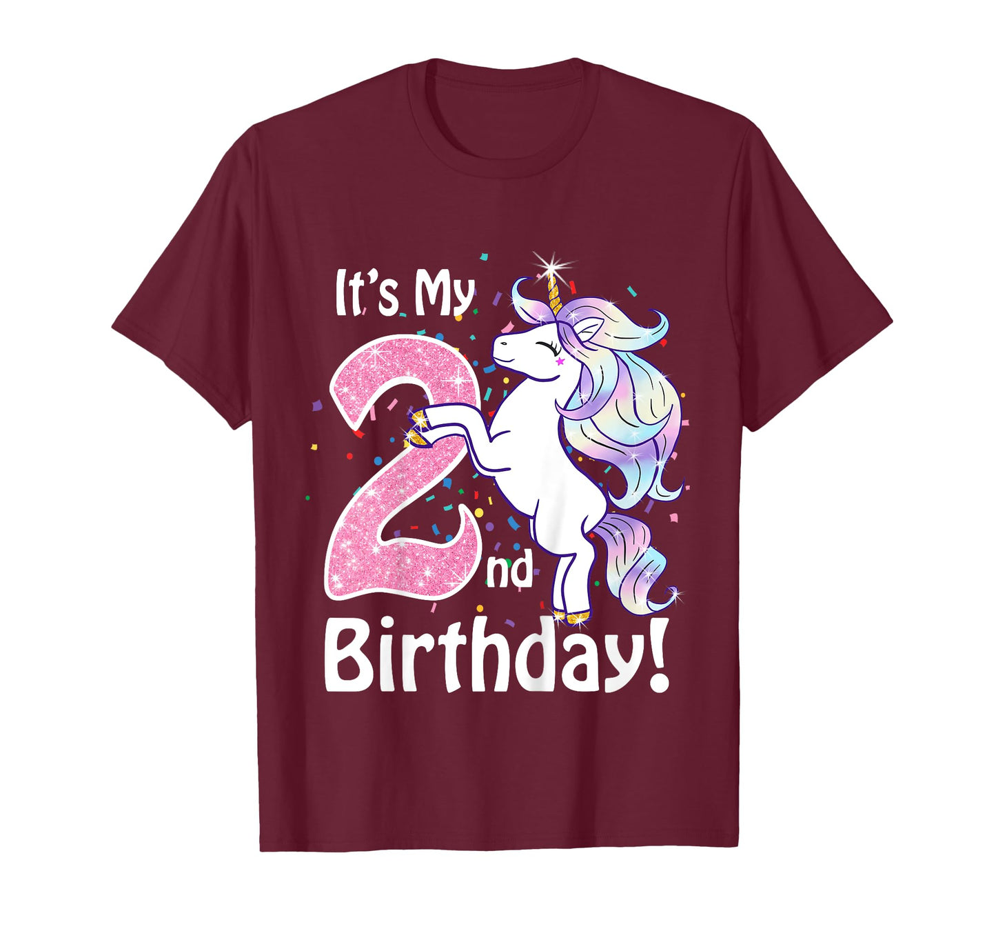 Its My 2nd Birthday Unicorn Outfits for toddler girls gift T-Shirt