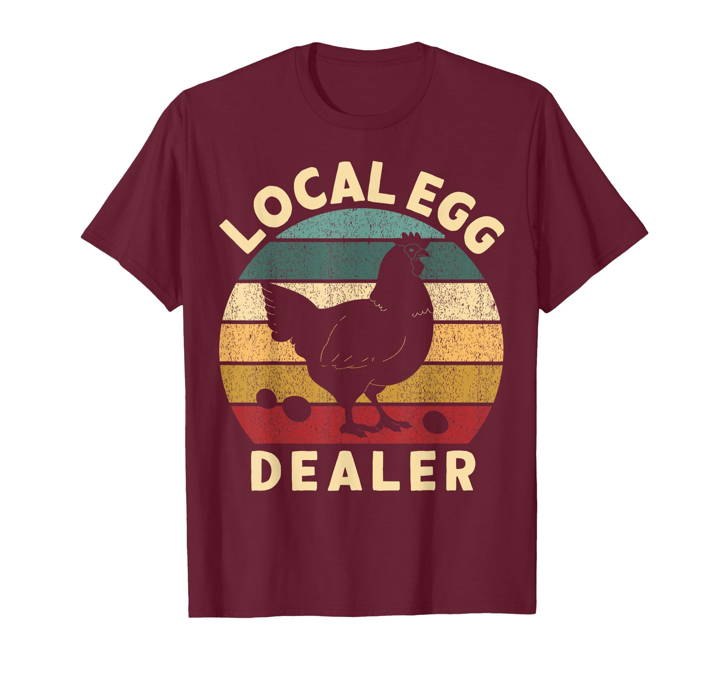 Retro Vintage Local Egg Dealer Farmer Chicken Egg Lover T-Shirt