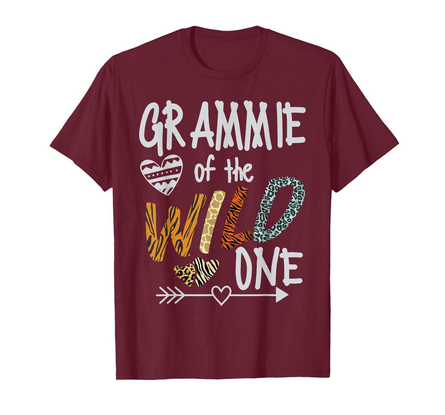Grammie of The Wild One Animal Safari 1st Birthday Theme T-Shirt