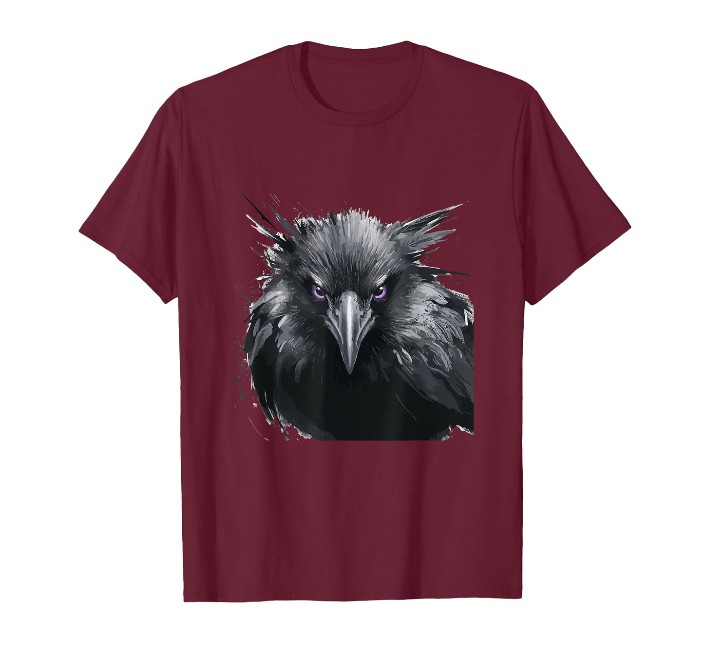 Black Raven Bird Graphic For Gothic Kids Women Men Cute Crow T-Shirt