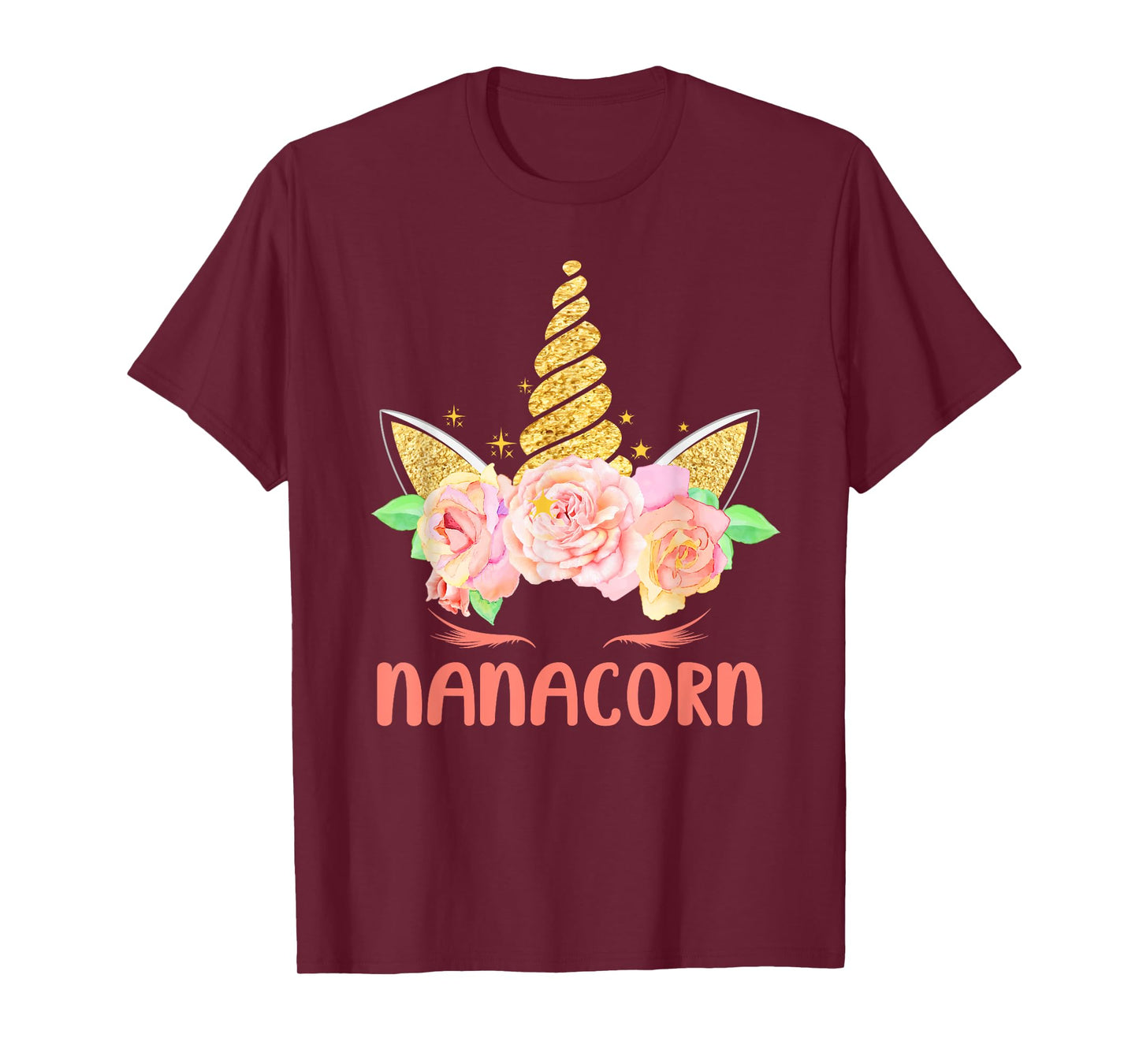 Funny Nanacorn Unicorn Mama Lover Family Matching Costume T-Shirt