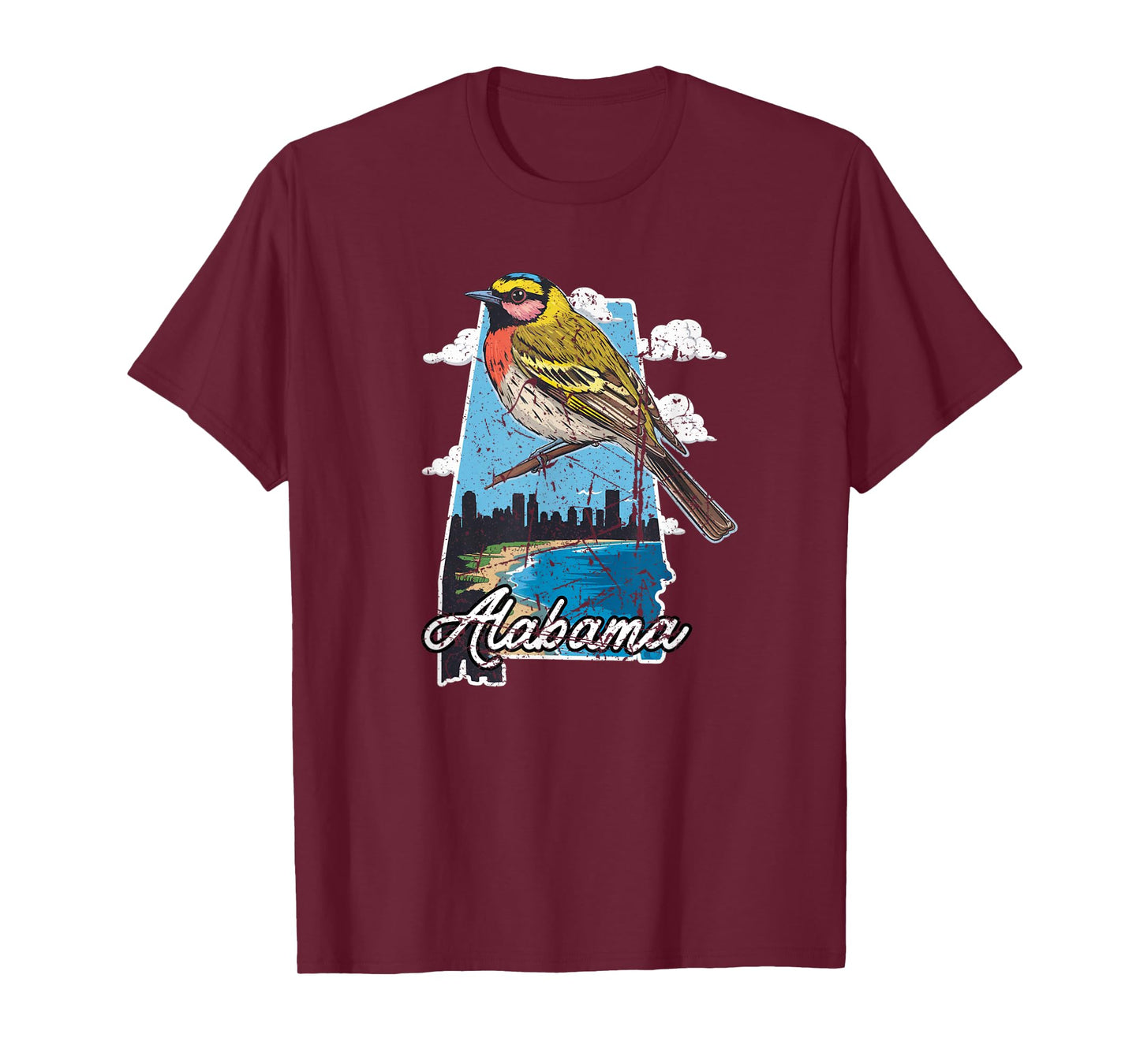 Retro Vintage Sweet Home Alabama Yellowhammer Souvenir T-Shirt