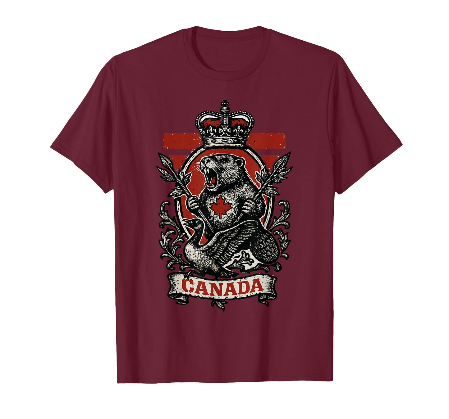 Canadian Crest Industrious Beaver Ungovernable Goose T-Shirt
