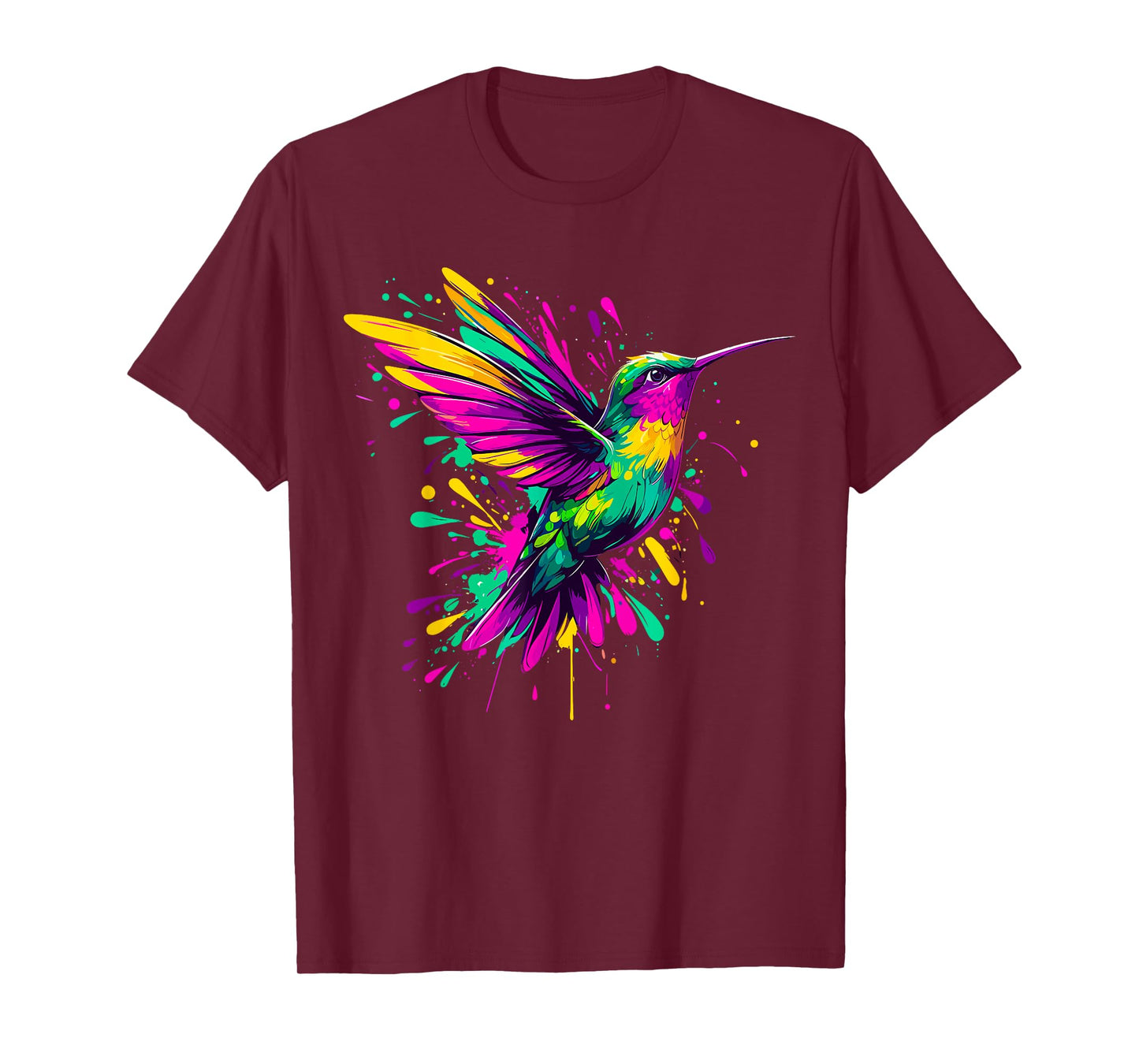 Hummingbird Watercolor Art T-Shirt