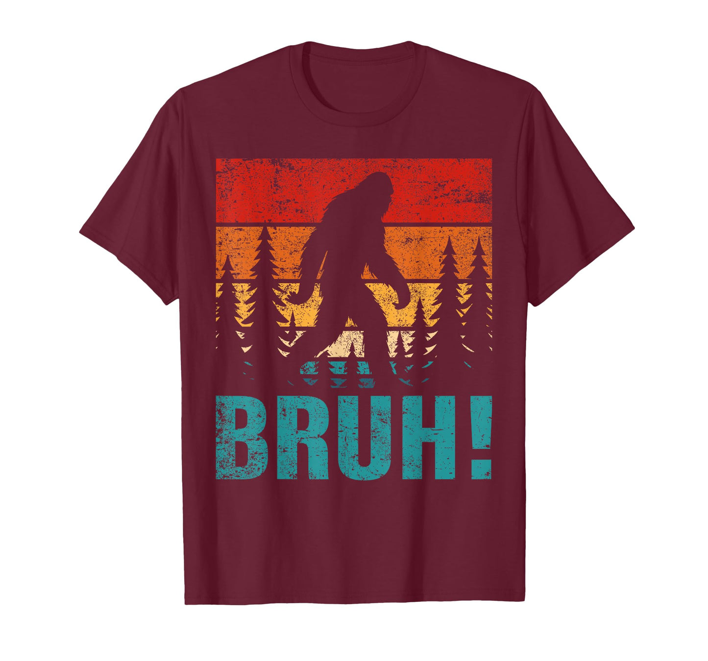 Funny Bigfoot Bruh For Boys Girls Kids Men Women T-Shirt