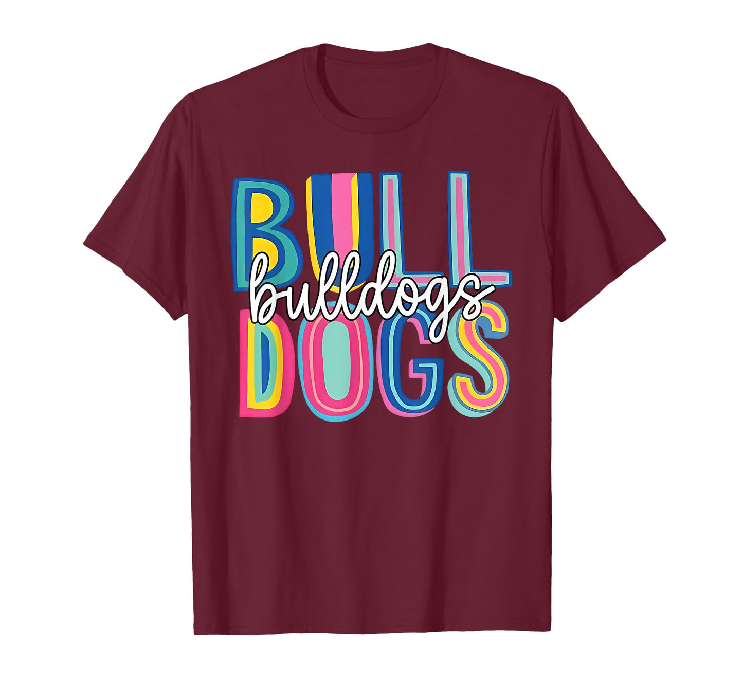 Bulldogs School Mascot Back to School Team Spirit T-Shirt