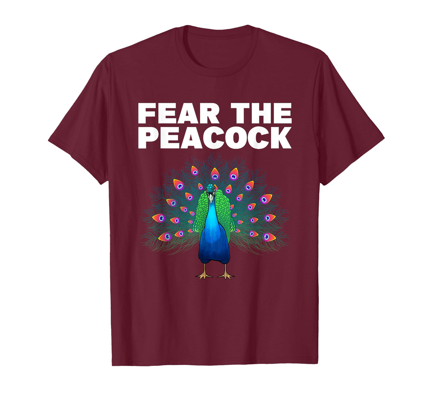 Funny Peacock Art For Men Women Kids Peafowl Peacock Lover T-Shirt