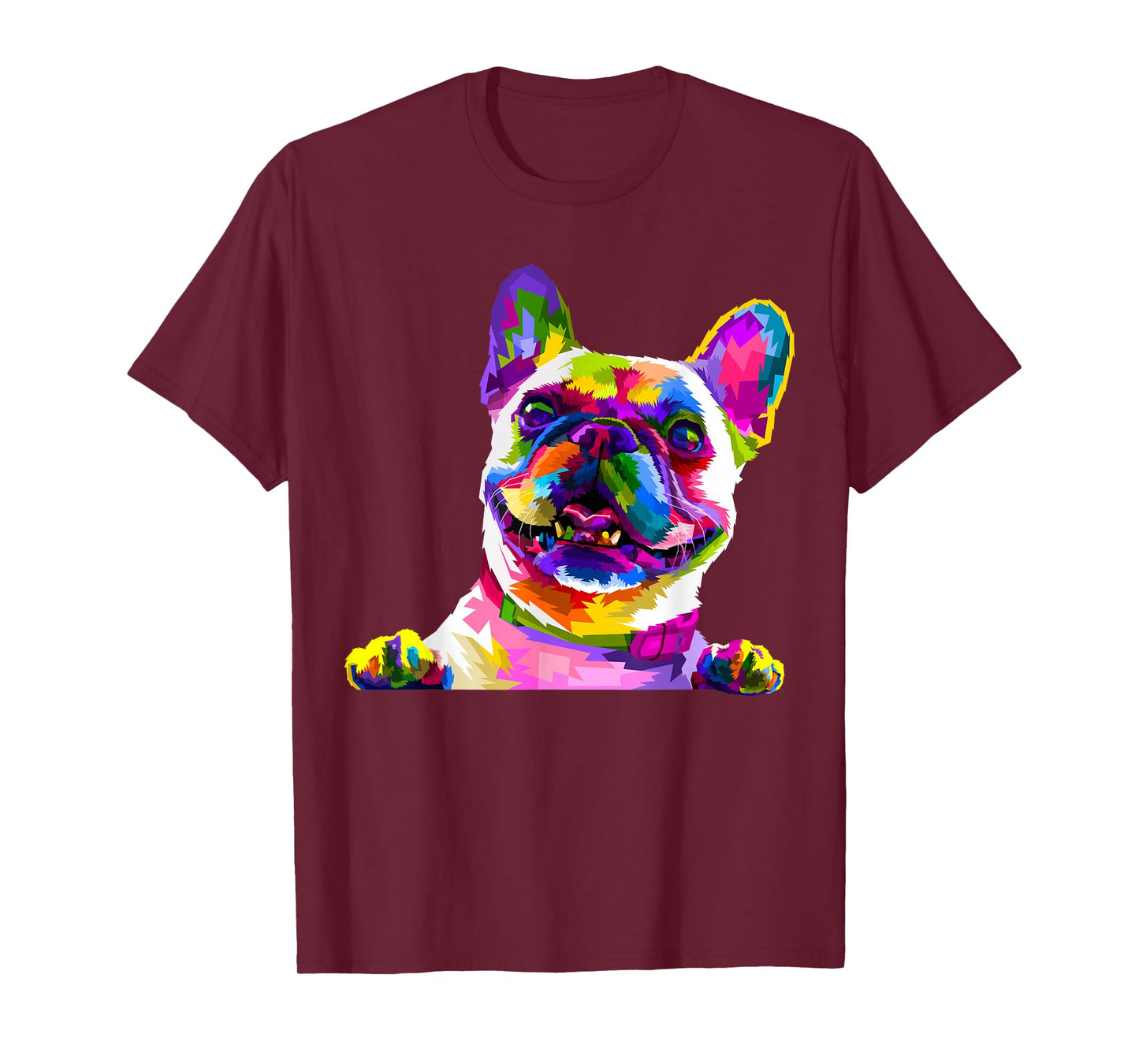 Frenchie French Bulldog Pop Art Portrait Bouledogue T-Shirt