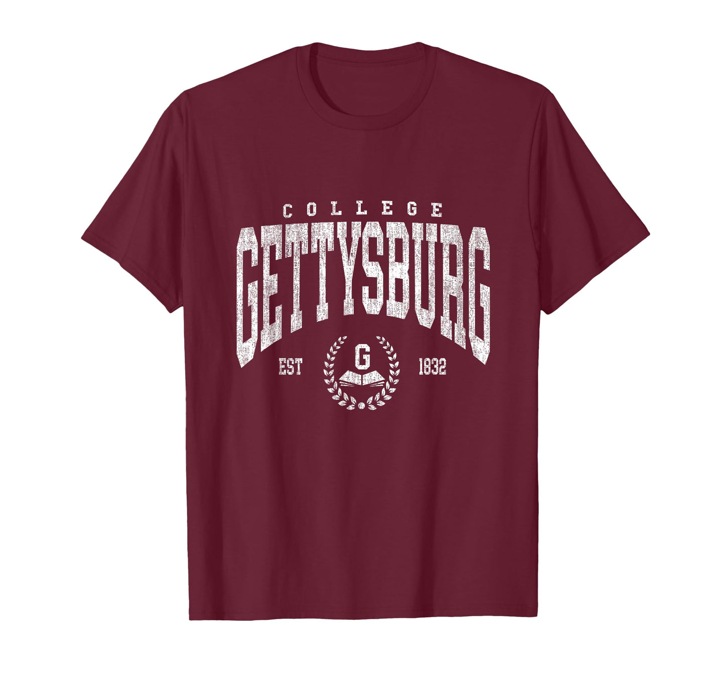 Vintage Gettysburg Athletics Arch Design Men Women T-Shirt