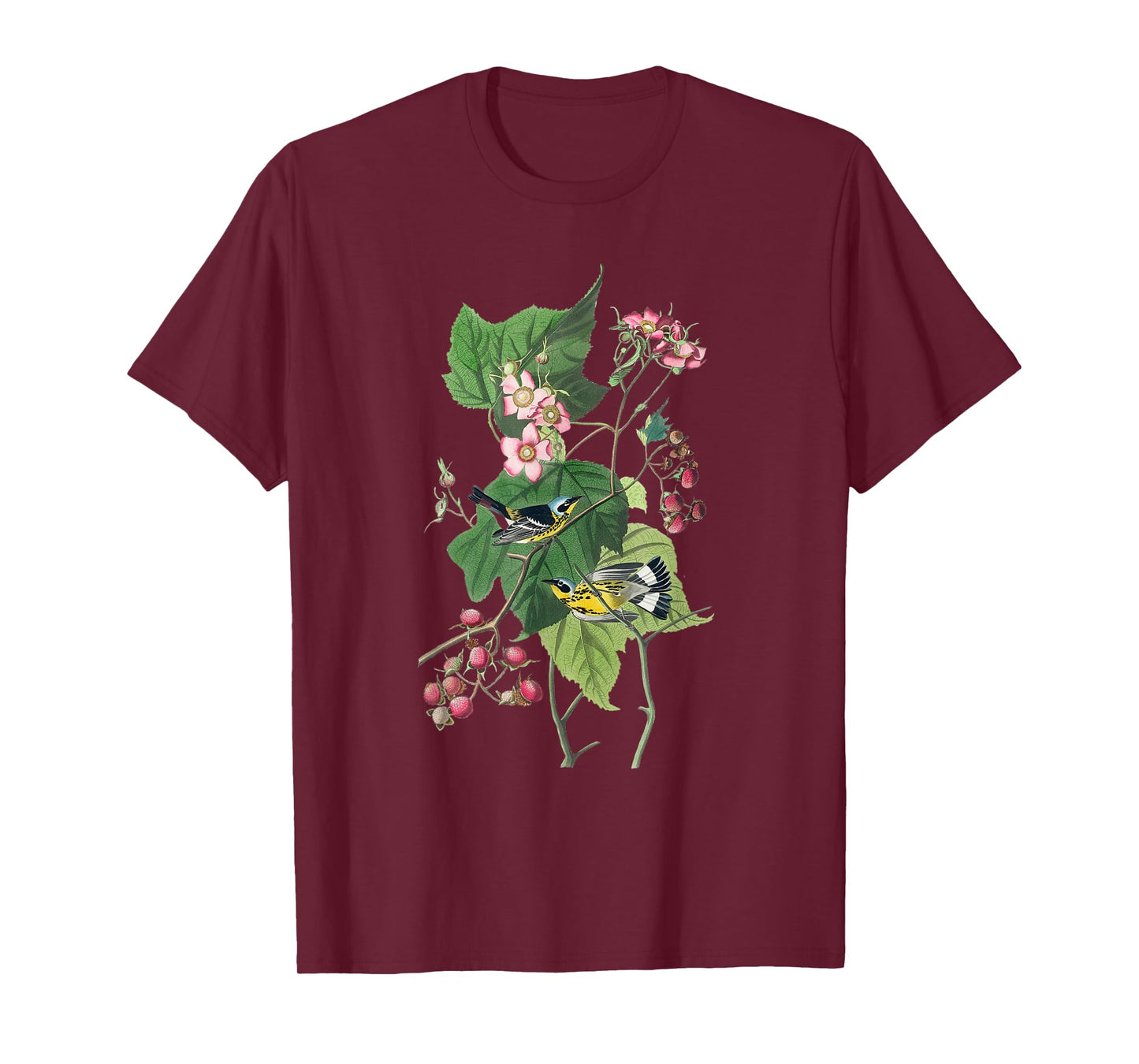 Vintage Warblers Birds Illustration For Men & Women T-Shirt