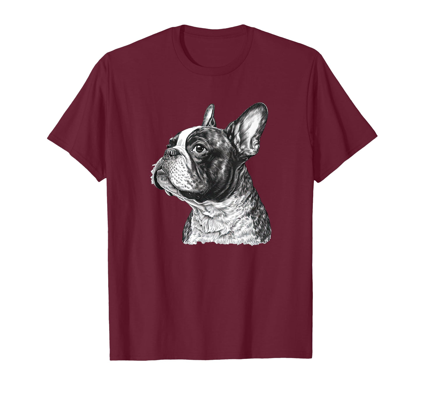 Funny French Bulldog Frenchie Black and White T-Shirt