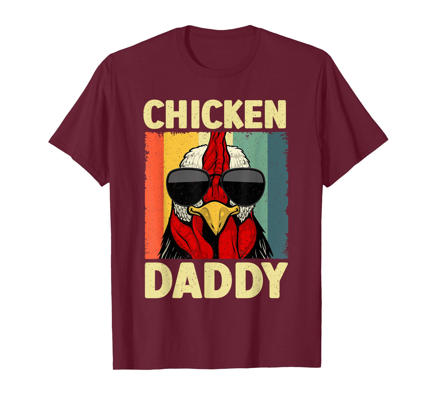 Funny Chicken Daddy Design For Dad Men Farmer Chicken Lover T-Shirt