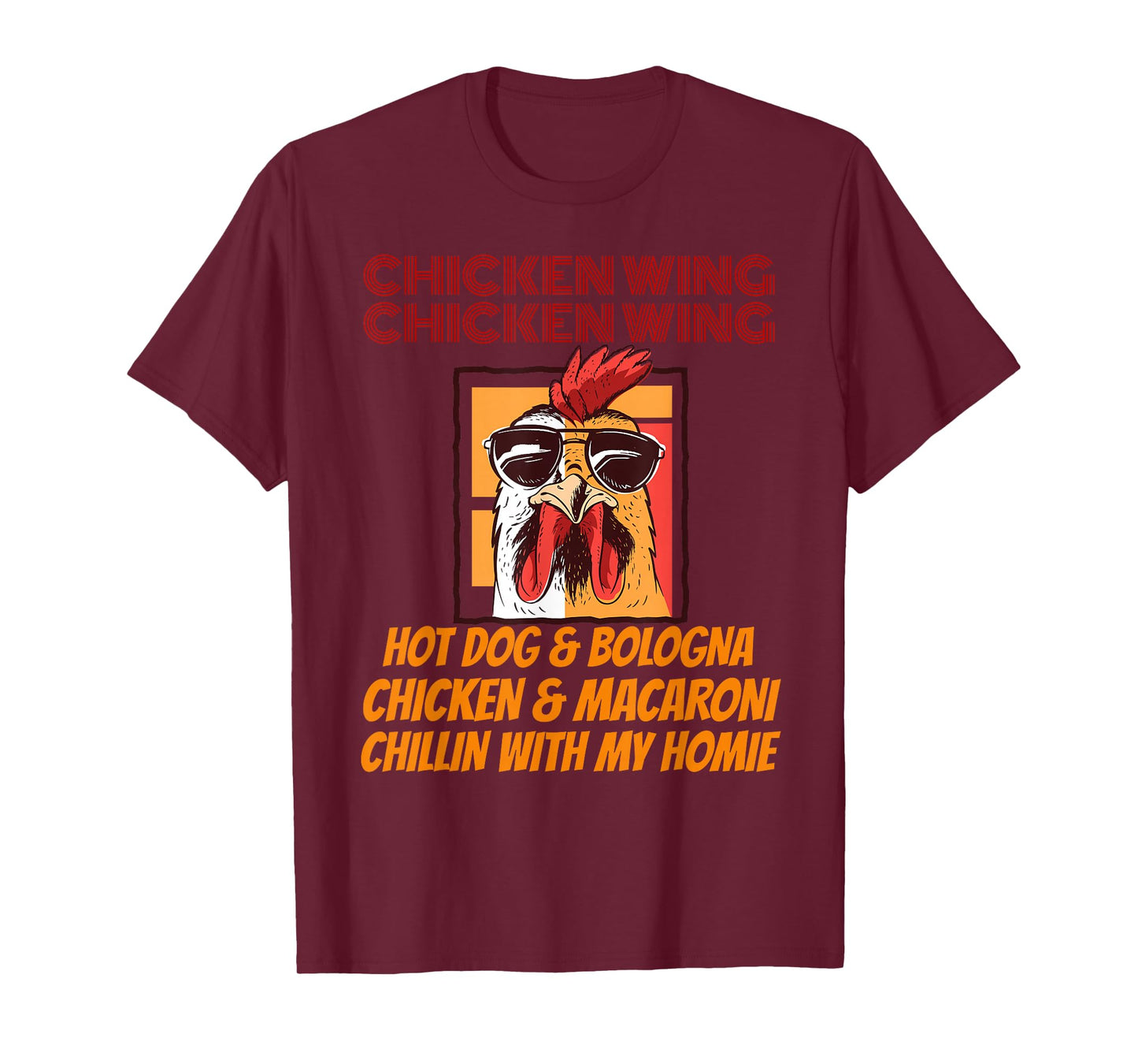Kids chicken wing chicken wing hot dog and bologna T-Shirt