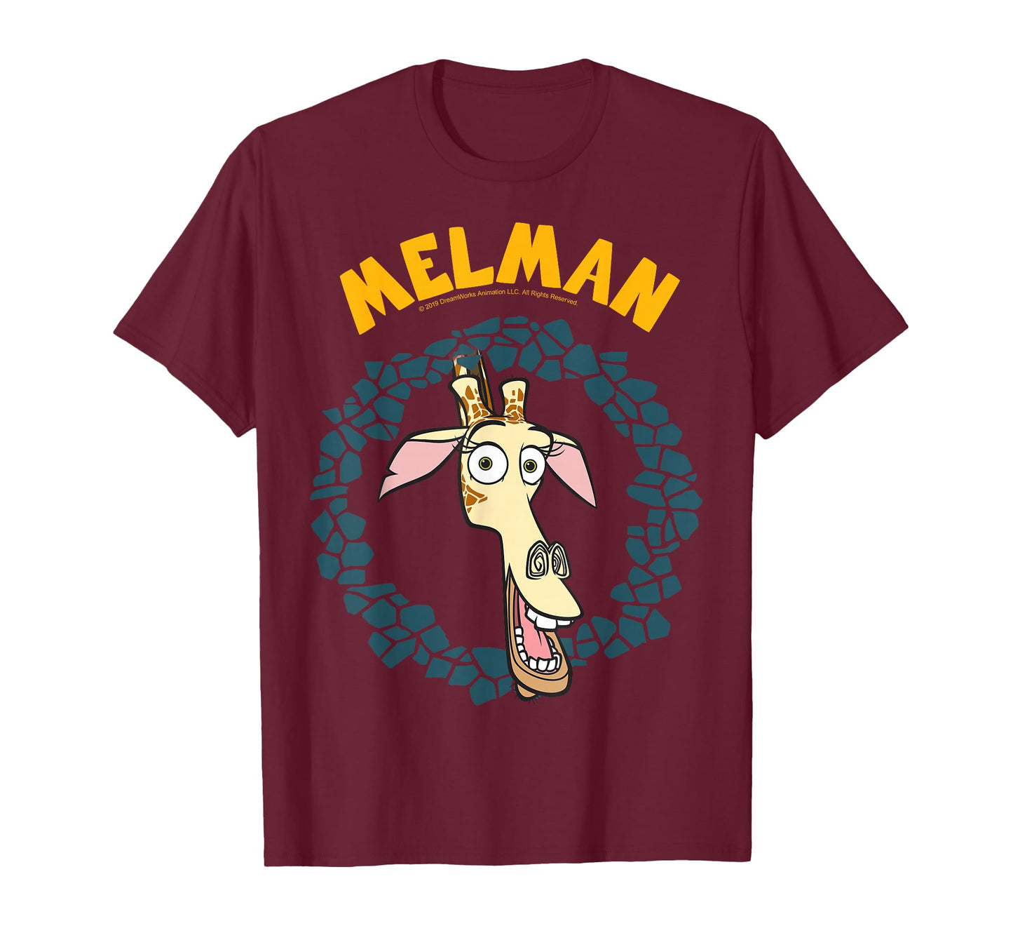 Madagascar Melman Large Circle Portrait T-Shirt