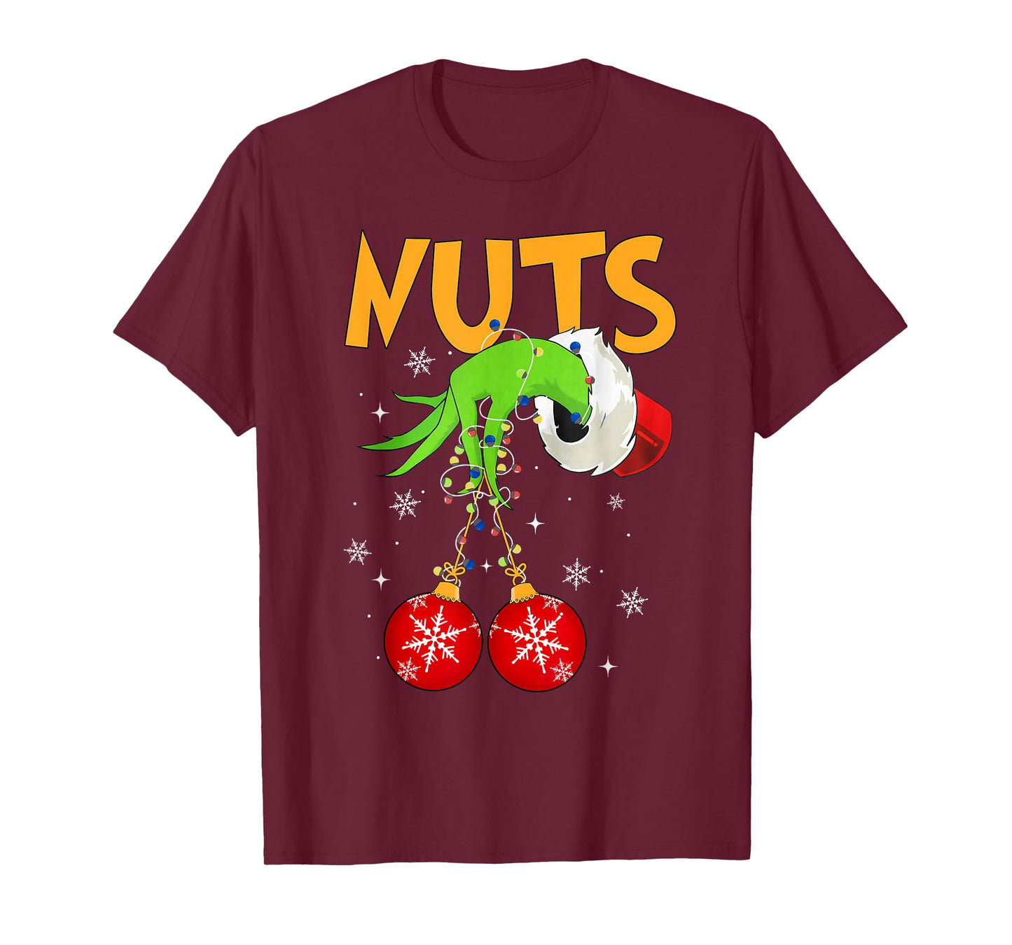 Chest Nuts Matching Chestnuts Christmas Snow Couples Men T-Shirt