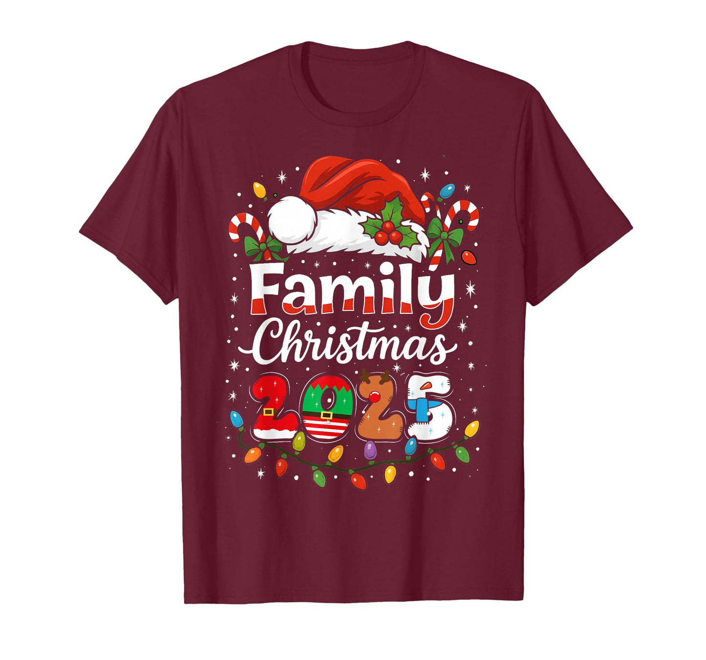 Family Christmas 2025 Matching Outfit Xmas Men Women Kids T-Shirt