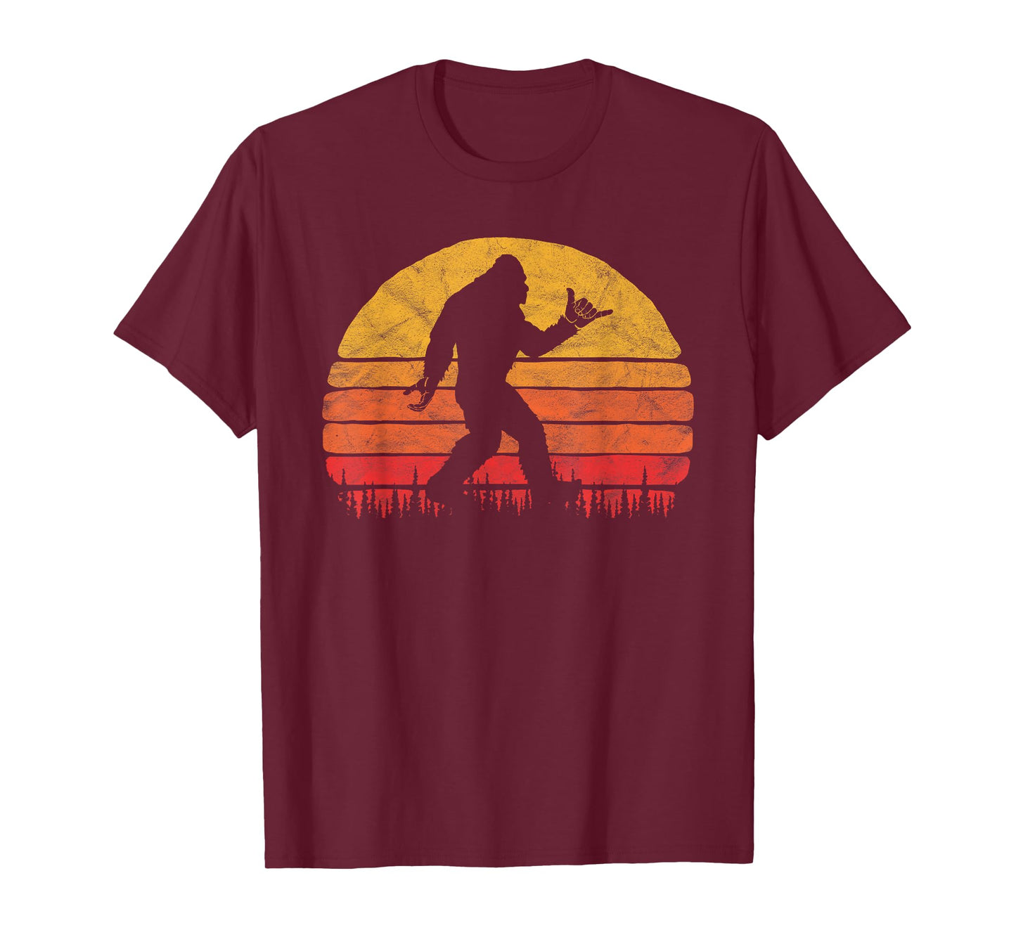 Funny Shaka Aloha Bigfoot Surfer Believe Dude! Graphic T-Shirt