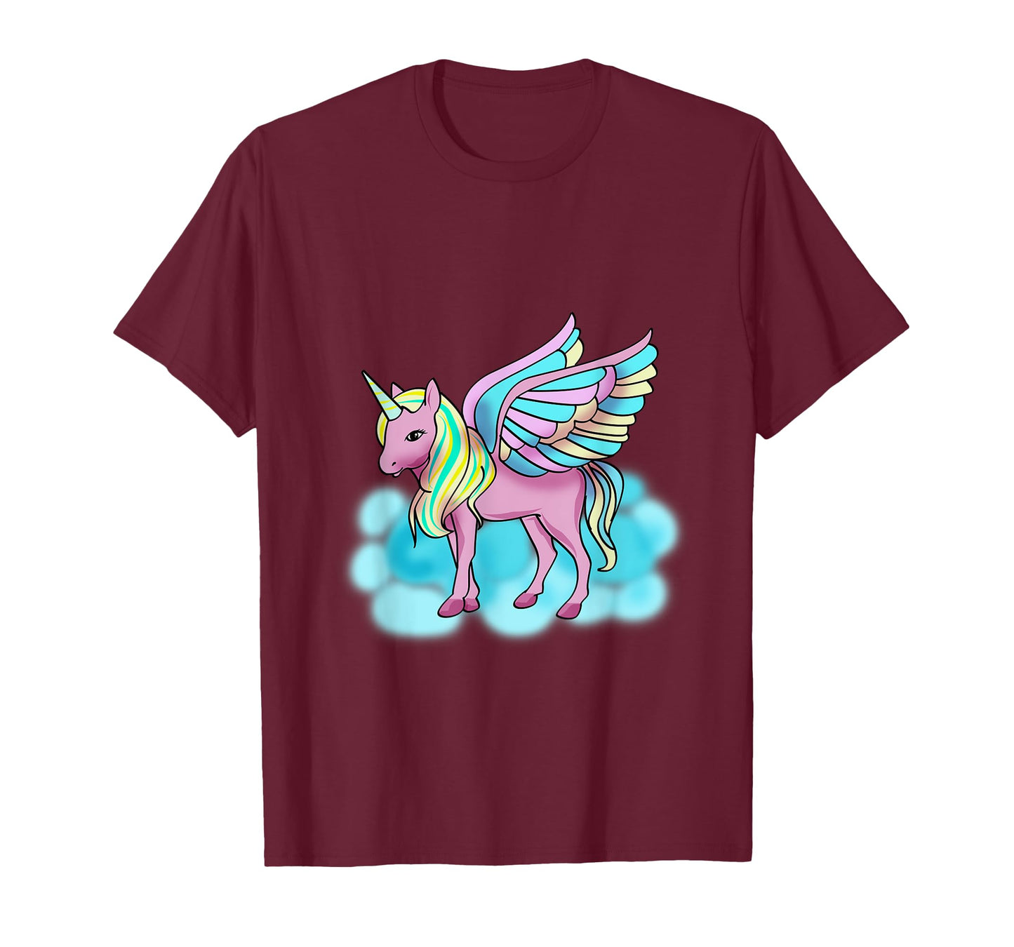 Magical Pink Pegasus with Wings - Unicorn T-Shirt