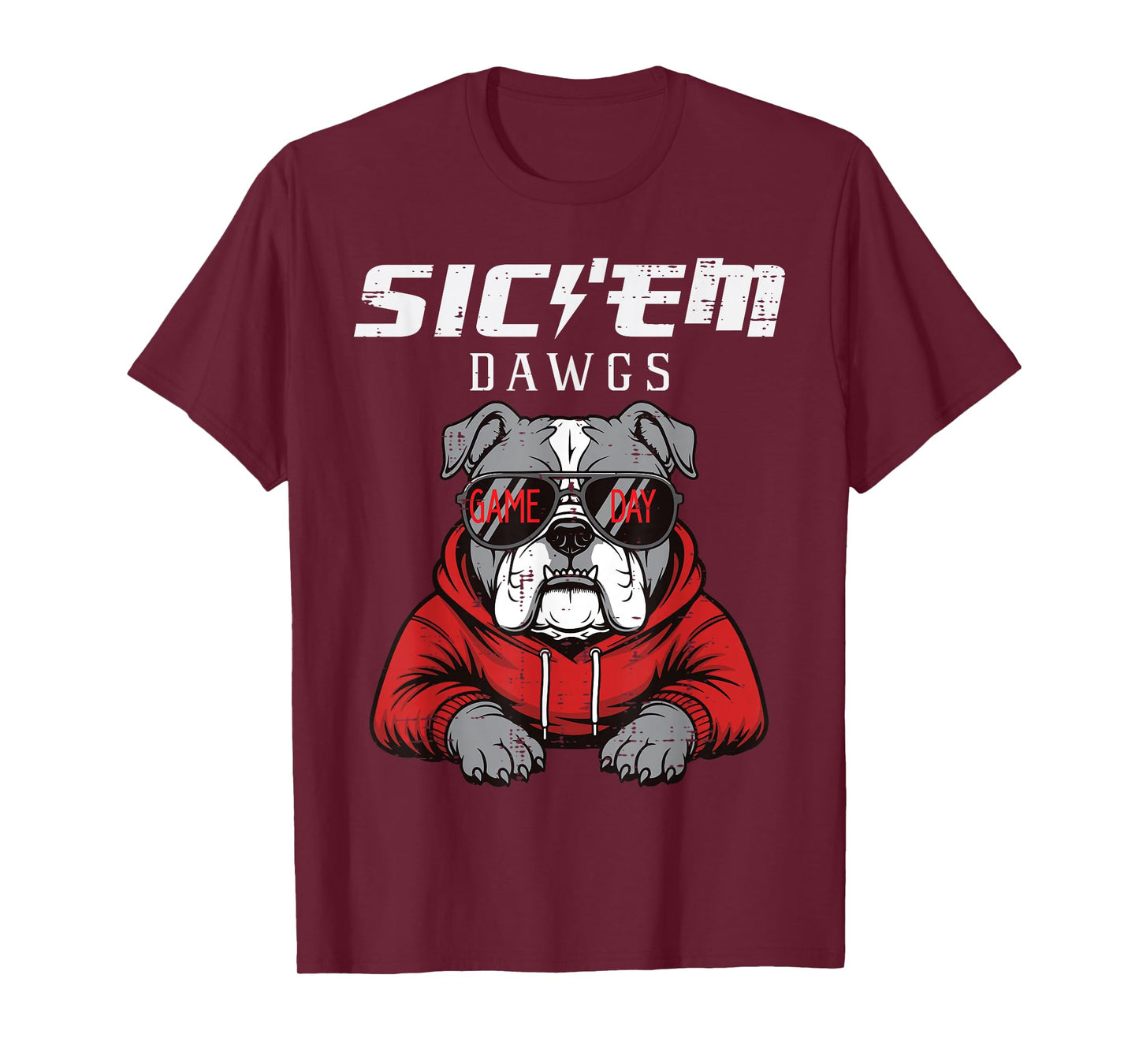 Bulldog Dawgs Women Kids Boys Men Girls Youth Teen T-Shirt