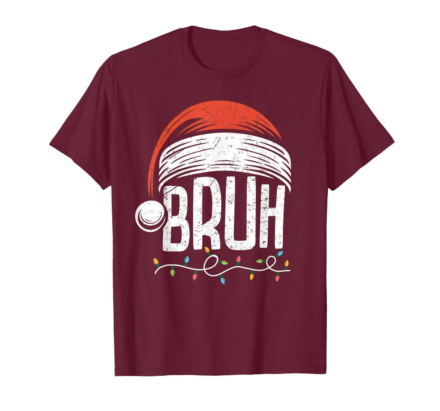 Merry Christmas Bruh Xmas Meme Funny Saying for Boys Men T-Shirt