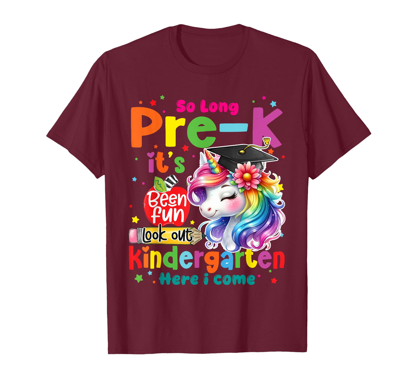 So Long Prek Pre-K Graduation Graduate Unicorn Kids Girls T-Shirt
