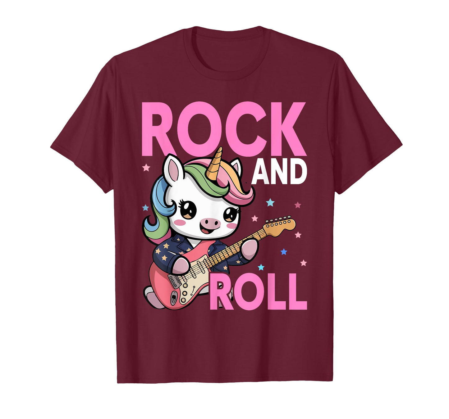Unicorn Rock Star Lover Gift Co. Girls Rock, Unicorn Girls Rock and Roll T-Shirt