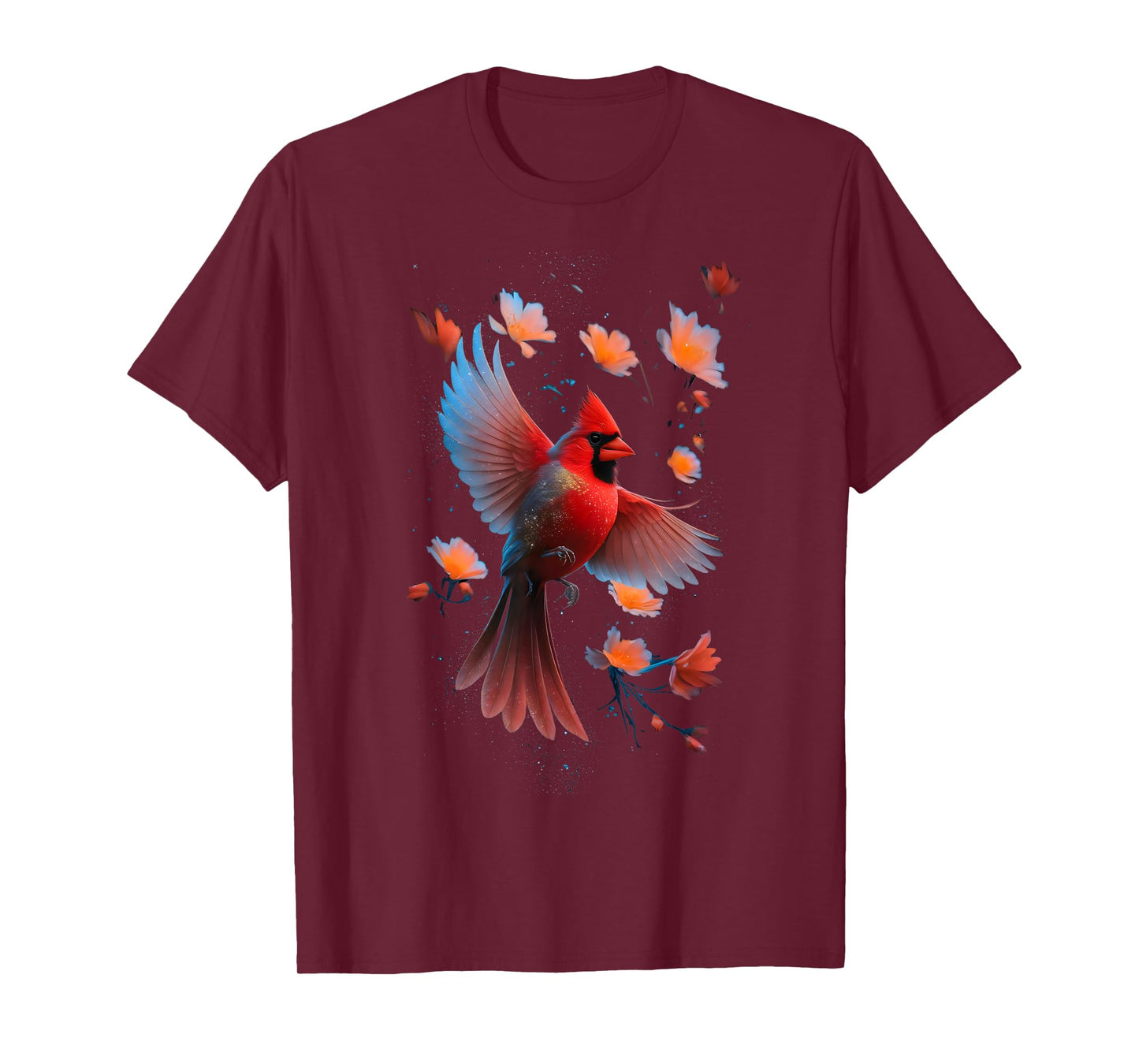 Cute Red Cardinal Bird Lovers Birdwatching Birding Vintage T-Shirt