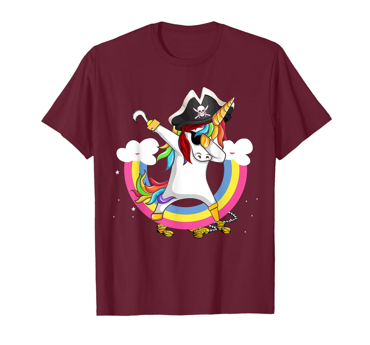 Pirate magical unicorn Funny awesome Halloween Costume T-Shirt