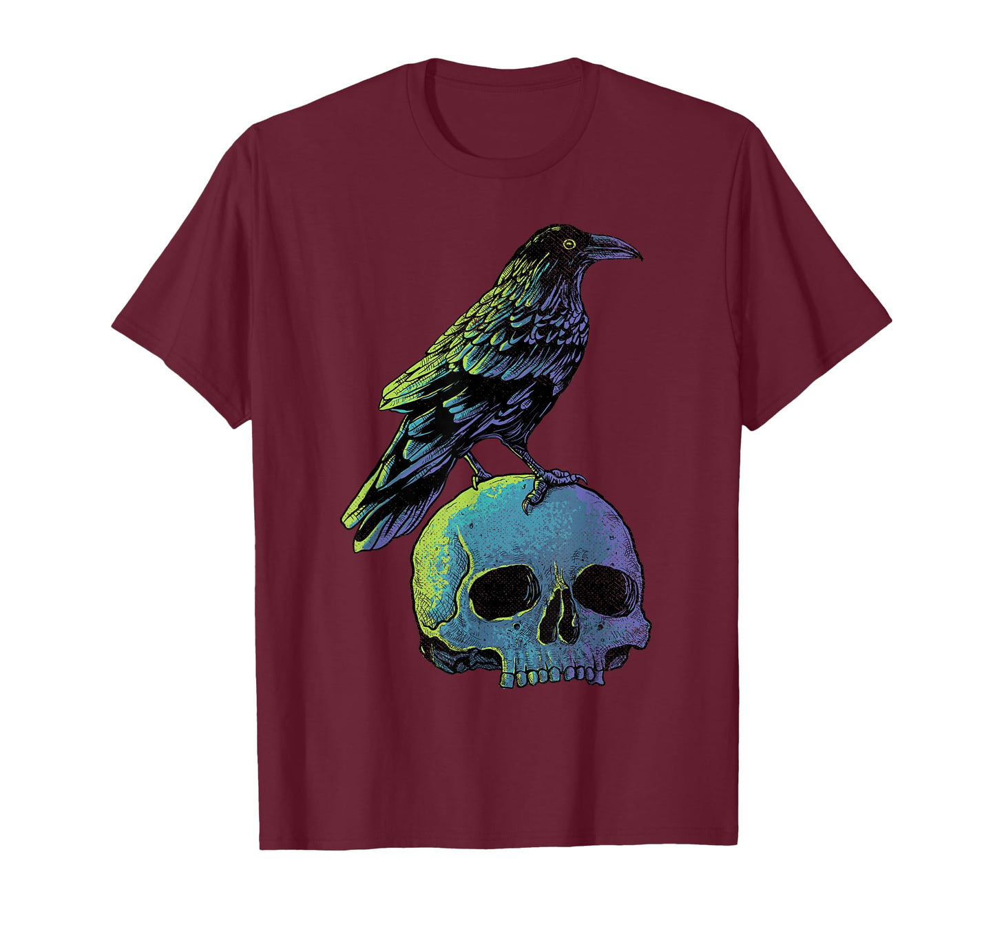 Vintage Crow Gothic Spooky Black Raven T-Shirt