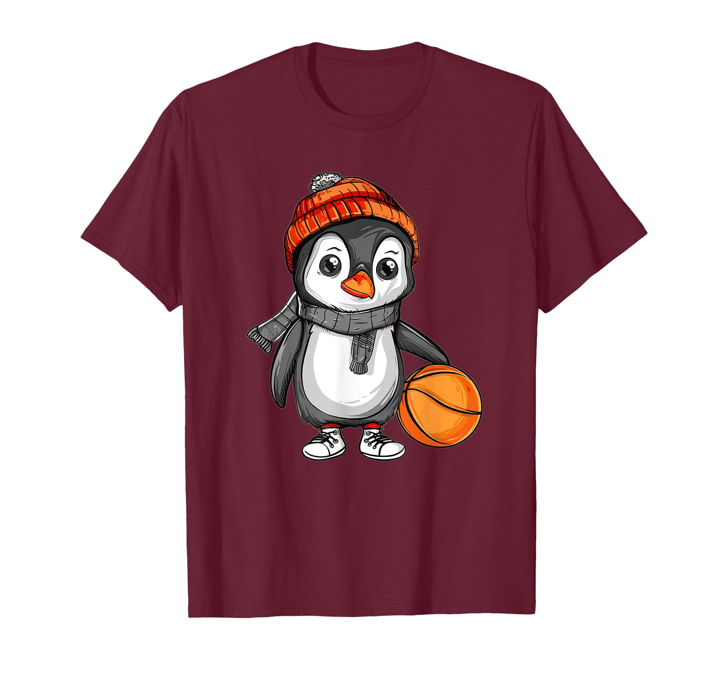 Cute Basketball Penguin T-Shirt