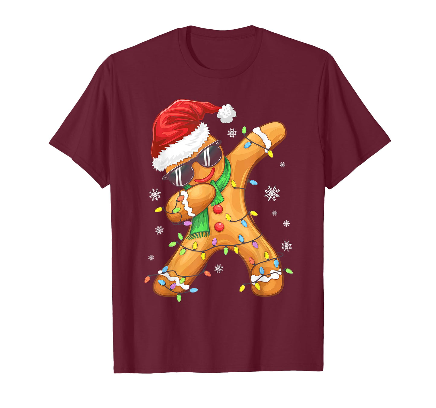 Dabbing Gingerbread Christmas Boys Girls Kids Funny Xmas Dab T-Shirt