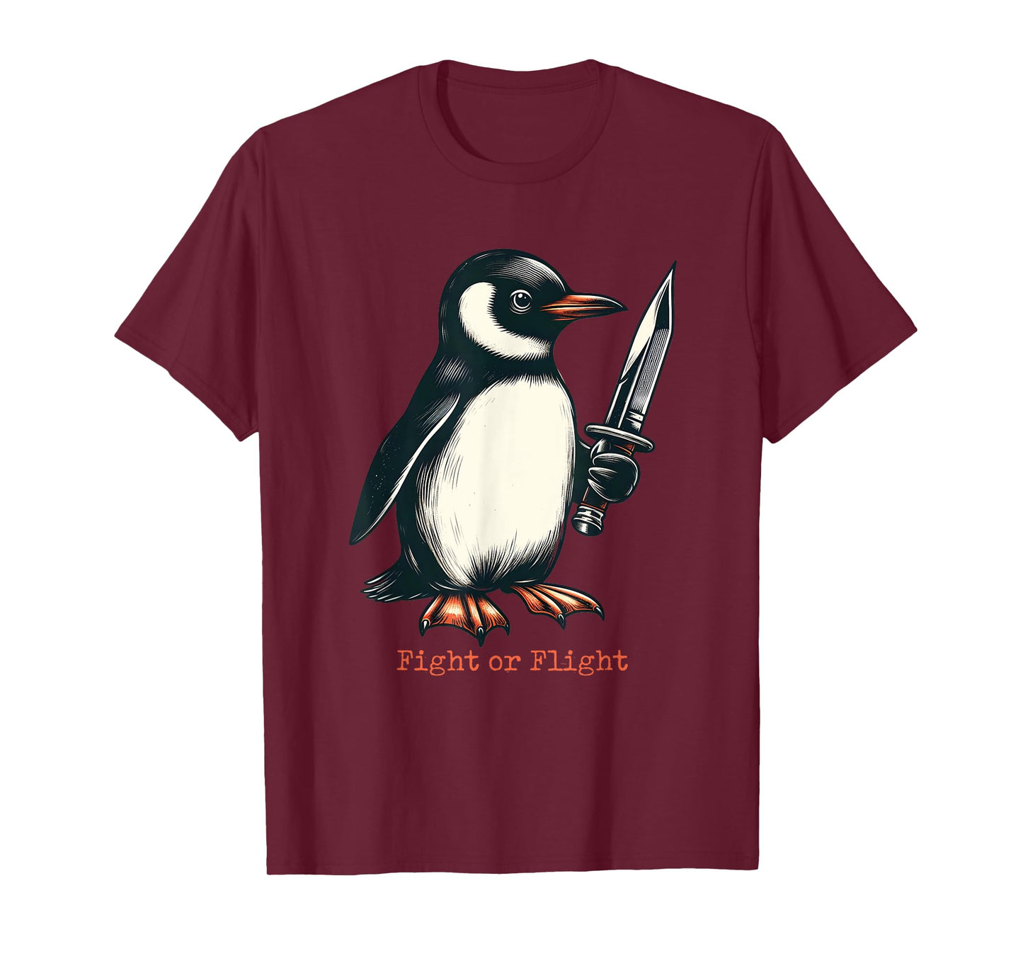 Fight or Flight Penguin T-Shirt