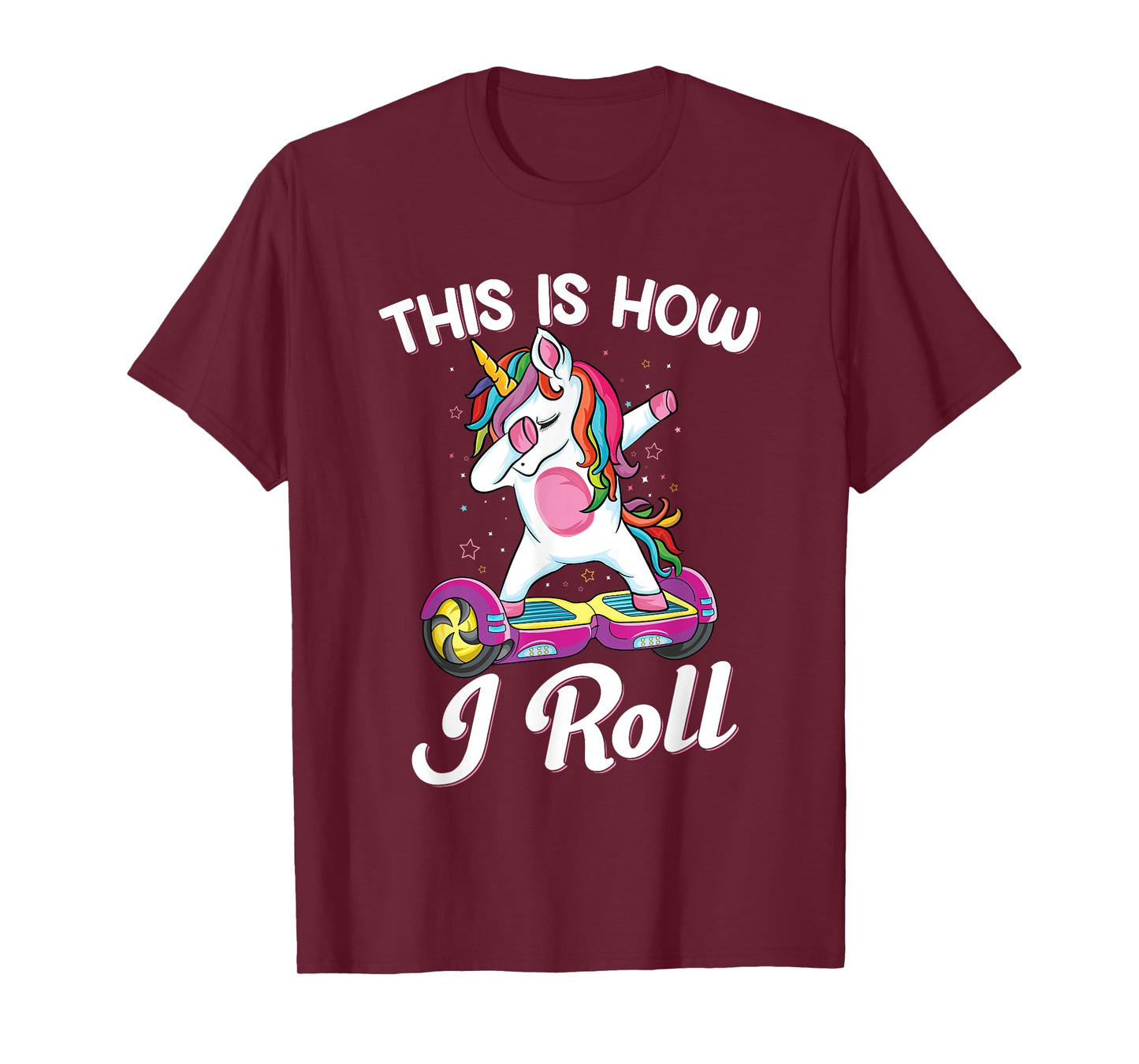 Dabbing unicorn Skater Electric Self Balancing Hoverboard T-Shirt